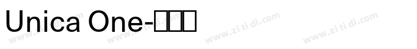 Unica One字体转换